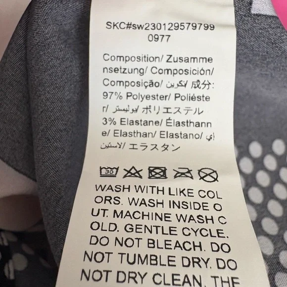 Pink, Black and White Halter Top - Picture 4 of 5